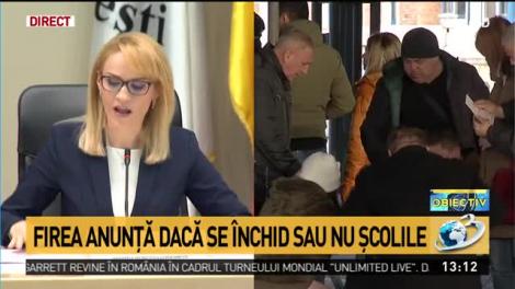 Gabriela Firea, anunț de ultimă oră după confirmarea coronavirusului în România: Nu se impune închiderea școlilor din București