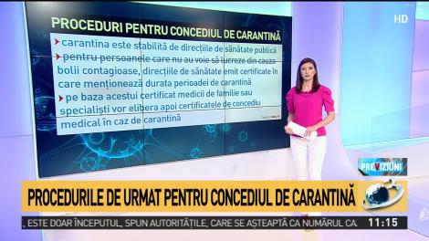 Procedurile de urmat pentru concediul de carantină, în cazul pandemiei de coronavirus din România