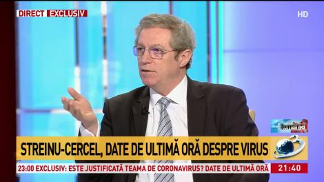 Streinu-Cercel, despre rom&acirc;nul vindecat de coronavirus: Nu a fost niciun dubiu. Testul a devenit negativ abia a 11 zi