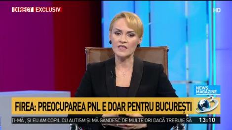 Gabriela Firea: PNL vede Primăria Capitalei ca pe un trofeu. A abandonat restul țării