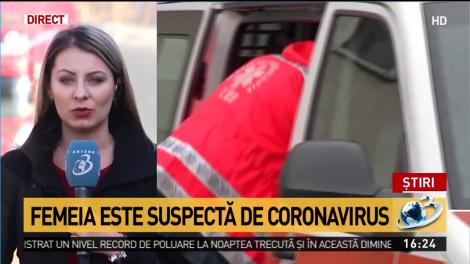 Femeie suspectă de coronavirus, transportată de urgență la spital