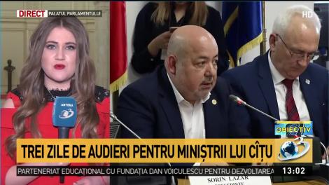 Trei zile de audieri pentru miniştrii lui Cîţu