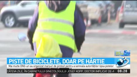 Piste de biciclete, doar pe h&acirc;rtie