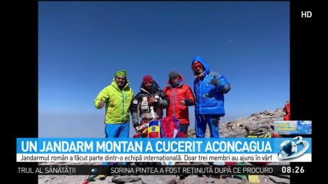 Un jandarm montan a cucerit Aconcagua
