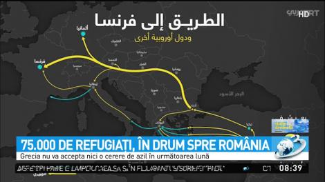 75.000 de refugiaţi, &icirc;n drum spre Rom&acirc;nia