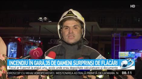 Incendiu în Gara de Nord din București. Zeci de oameni au fost evacuați, iar 16 au avut nevoie de îngrijiri medicale
