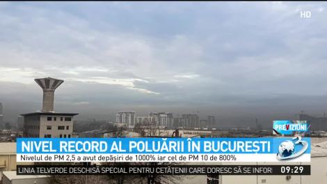 Poluare record &icirc;n această dimineață &icirc;n Bucureşti