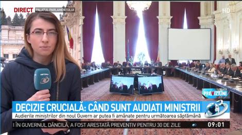 Decizie crucială: C&acirc;nd sunt audiaţi miniştrii