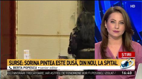 Sorina Pintea, dusă din nou la spital. Starea ei de sănătate este foarte gravă