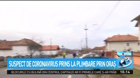 Suspect de coronavirus prins la plimbare prin oraş