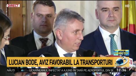 Lucian Bode, ministrul propus la Transporturi, a primit aviz pozitiv