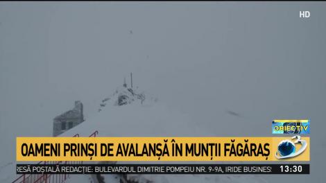 Avalanşă &icirc;n Munții Făgărașului. Două persoane au nevoie de ajutor