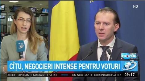 Cîţu, negocieri internse pentru voturi