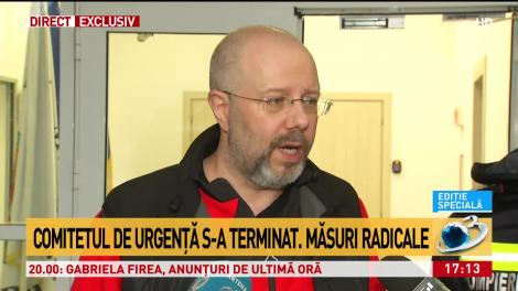 Comitetul de urgenţă s-a terminat. Măsurile luate pentru prevenirea coronavirusului