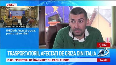 Transportatorii, afectaţi de criza din Italia