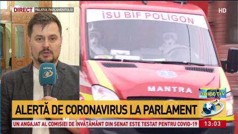 Alertă de coronavirus &icirc;n Parlament, după ce soțul unei angajate de la Senat a intrat &icirc;n contact cu o persoană infectată