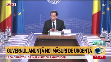 Guvernul anunţă noi măsuri de urgenţă