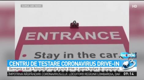 Germania a &icirc;nfiinţat primele puncte drive-in de testare rapidă pentru COVID-19