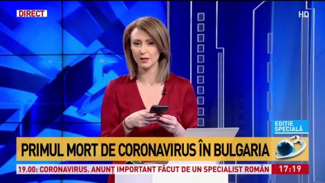 A fost înregistrat primul deces cauzat de coronavirus în Bulgaria. Femeia fusese internată în spital marți