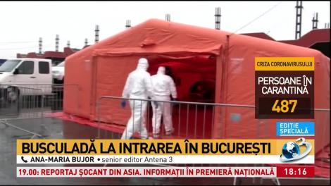 Busculadă la intrarea &icirc;n Capitală. Jandarmeria escortează mai multe microbuze