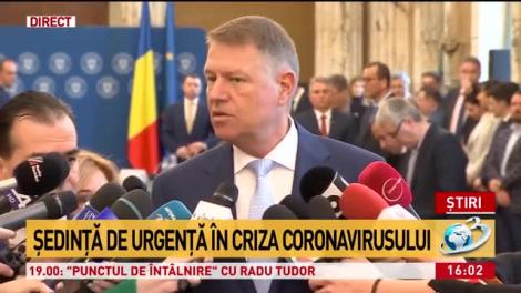 Klaus Iohannis: Avem noroc, cei infectați de coronavirus sunt în stare bună!