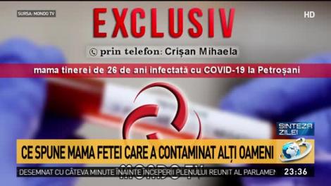 Dezvăluirile mamei fetei de 26 de ani infectată cu Covid-19 la Petroșani
