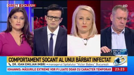 Pacient cu coronavirus în București, comportament neașteptat: Scuipă medicii care îl tratează, ca să îi infecteze