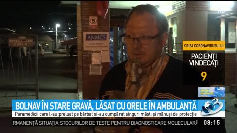 Bolnav cu simptomele COVID-19 din Deva, lăsat cu orele în ambulanță