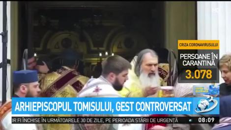 Arhiepiscopul Tomisului, gest controversat: În plină pandemie de coronavirus, a împărtăşit cu aceeaşi linguriţă sute de oameni