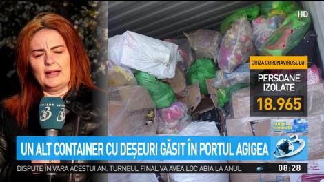 Un alt container cu deşeuri găsit &icirc;n Portul Agigea