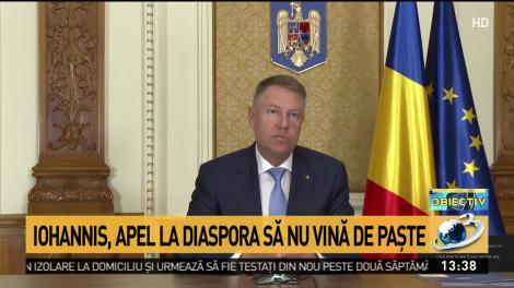 Klaus Iohannis, apel la diaspora să nu vină acasă de Paște: Le spunem cu tristețe să nu vină acest an!