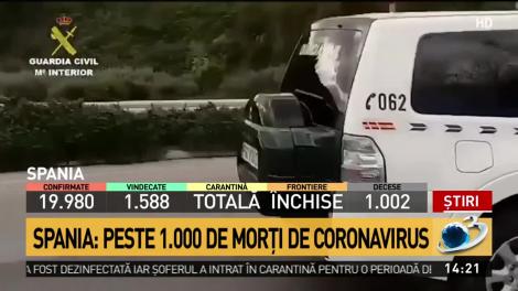 Peste 1.000 de morți de coronavirus în Spania. Este a patra țară din lume cu un asemenea bilanț