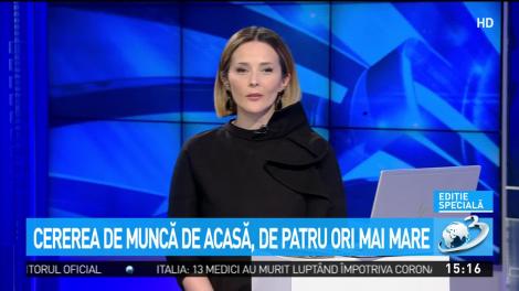 Cererea de muncă de acasă, de patru ori mai mare