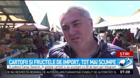 Cartofii și fructele de import, tot mai scumpe