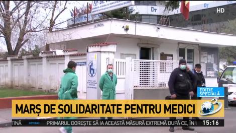 Marș de solidaritate pentru cadrele medicale