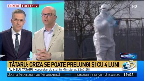 Nelu Tătaru: Putem avea 10.000 de cazuri de coronavirus în România. Criza se poate prelungi și cu 4 luni!