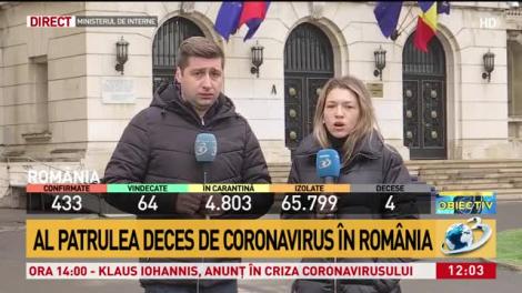Al patrulea deces de coronavirus &icirc;n Rom&acirc;nia