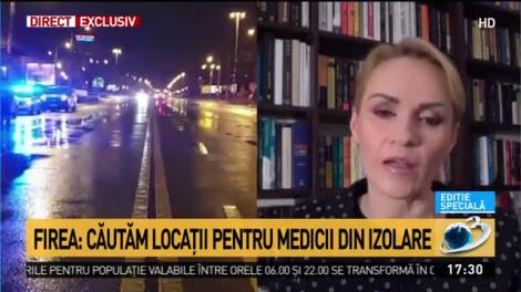 Gabriela Firea - Medicii trebuie să fie protejați. Stocurile de echipamente se pot epuiza