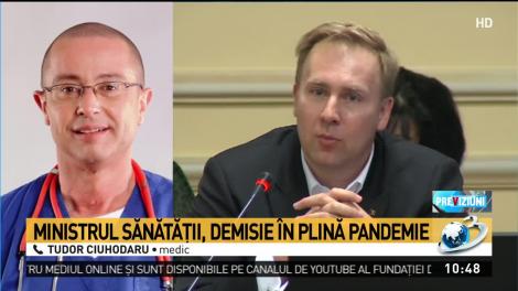 Dr. Ciuhodaru, reacţie după demisia ministrului Sănătăţii