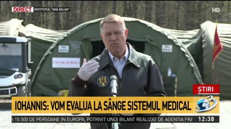 Iohannis, după vizita la Spitalul de campanie: Este o perioadă foarte grea, această criză va mai dura