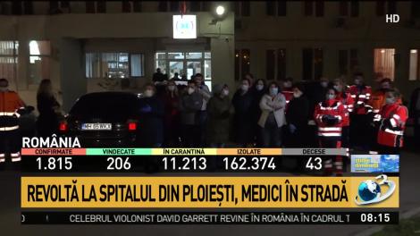 Revoltă la Spitalul din Ploieşti, în timpul crizei generate de coronavirus! Medici în stradă! „Fiecare face ce vrea mușchiul lui” - VIDEO