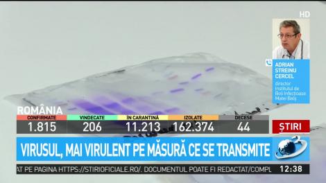 Streinu Cercel, avertisment înspăimântător despre noul coronavirus! „Îşi creşte gradul de virulenţă, pe măsură ce trece de la o persoană la alta'' - VIDEO