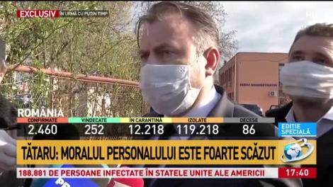 Nelu Tătaru, emoționat după vizita la spitalul din Arad: O tânără din Sicilia ne tratează pe noi!