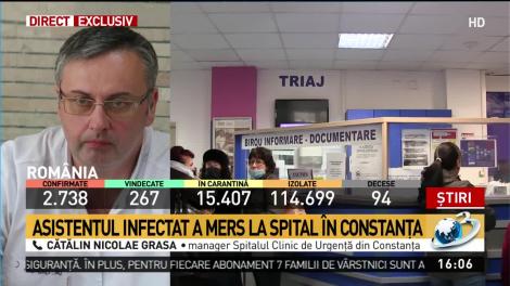 Noi detalii despre asistentul-șef acuzat că a mers la muncă deși fusese infectat cu COVID-19: ”A fost la spital în calitate de pacient!”