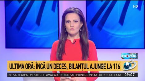 116 rom&acirc;ni au murit infectați cu coronavirus. Ultima victimă, un bărbat din Mureș