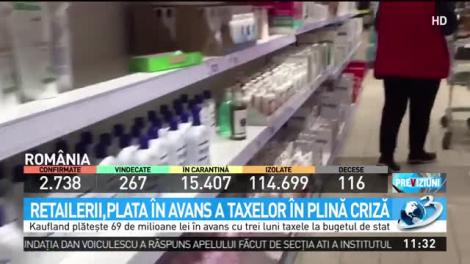 Kaufland plăteşte 69 de milioane de lei &icirc;n avand cu trei luni taxele la bugetul de sta