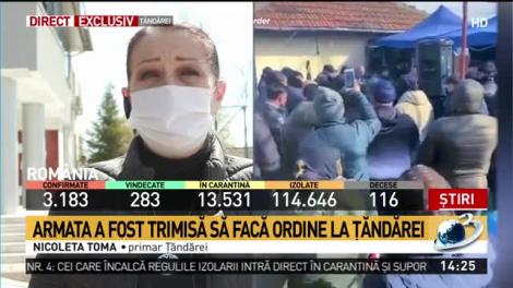 Nicoleta Toma, primar Ţăndărei: Situaţia este c&acirc;t se poate de calmă!