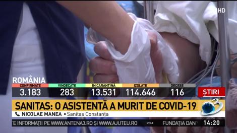 Sanitas: O asistentă din Constanța a murit de COVID-19