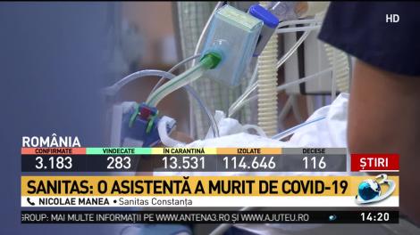 Sanitas: O asistentă din Constanța murit de coronavirus