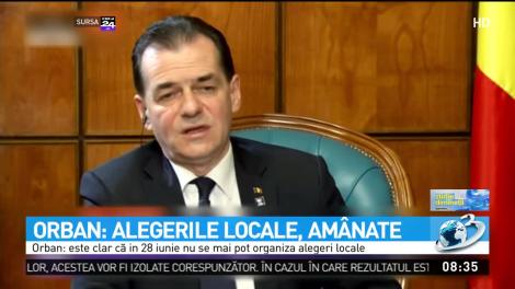Ludovic Orban: Nu putem avea alegeri locale pe 28 iunie. Mandatele actualelor autorităţi locale vor fi prelungite